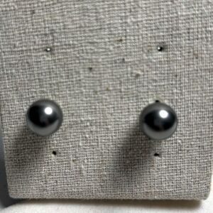 Grey Pearl and silver earrings- Stella & Dot